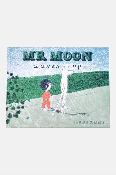 Jemima Sharpe Mr Moon Wakes Up Book, Sage