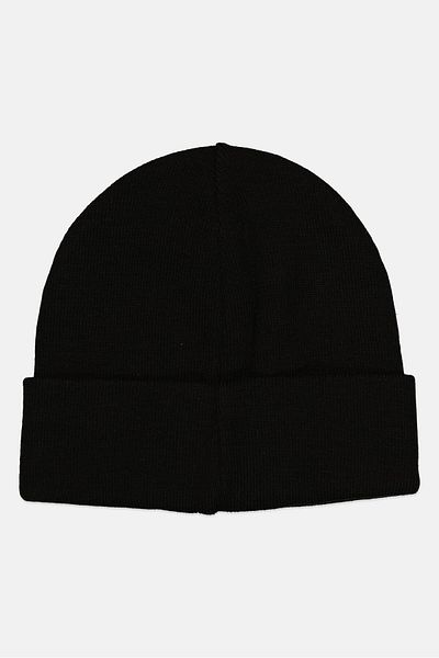 Champion Men Embroidered Logo Beanie Hat, Black
