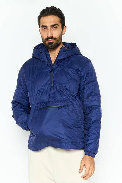 adidas Men Sportswear Fit Hooded Outdoor Jacket, Blue