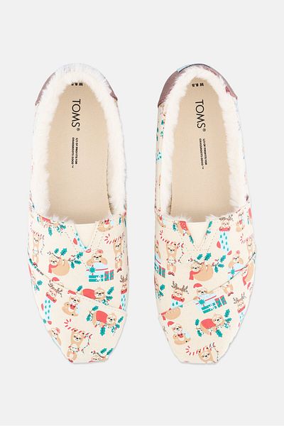 Toms Women Slip On Casual Shoes, Beige Combo