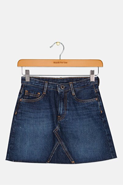 Pepe Jeans Kids Girl Solid Skirts, Navy Blue