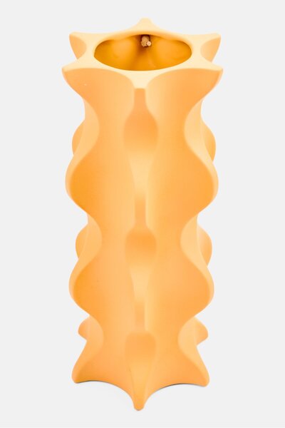 Muy Mucho Ceramic Decorative Flower Vase, Orange