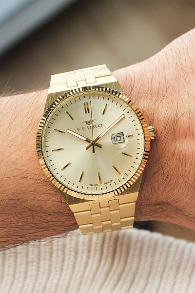 FERRO F11569B4 Men's Watch with Steel Band
