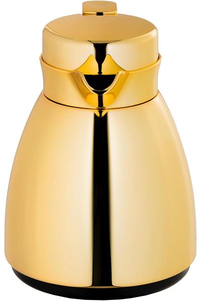 ALSAIF Coffee And Tea Vaccum Flask Steel In Gold / Leak-proof And Keeps Drinks Hot 0.35 Liter