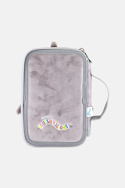 Squishmallows Shark Gordon Pencil Case, Grey