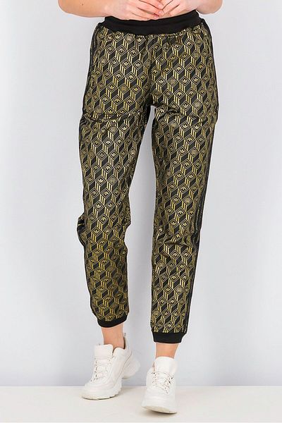 adidas Women Premium Sst Track Pants, Black And Gold Metallic