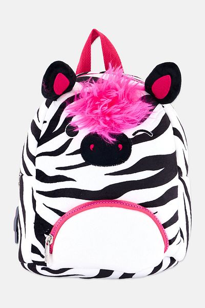 Squishmallows Kids Girl Tracey Plush Mini Backpack 25 H x 22 L x 11 W cm, White