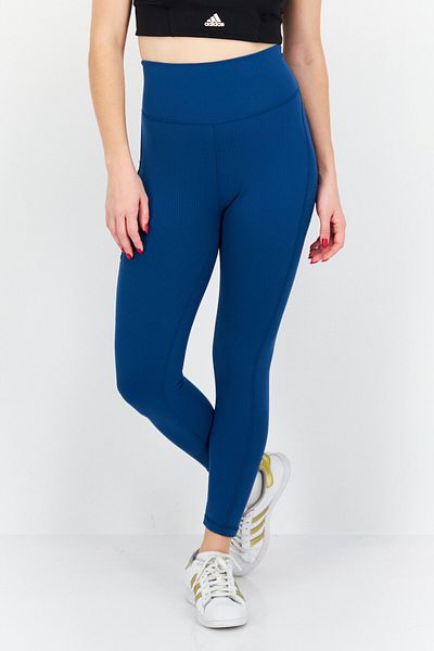 adidas Women Sportswear Fit Pull On Training Tights, Teal Blue