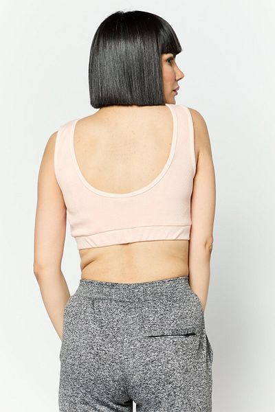 Ellesse Women Padded Brand Logo Outdoor Sport Bra, Pink