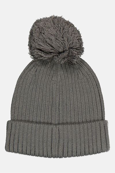 Hurley Women Brand Logo Beanie, Grey