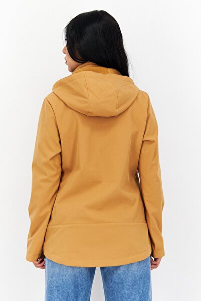 Tchibo Women Solid Soft Shell Jacket, Mustard