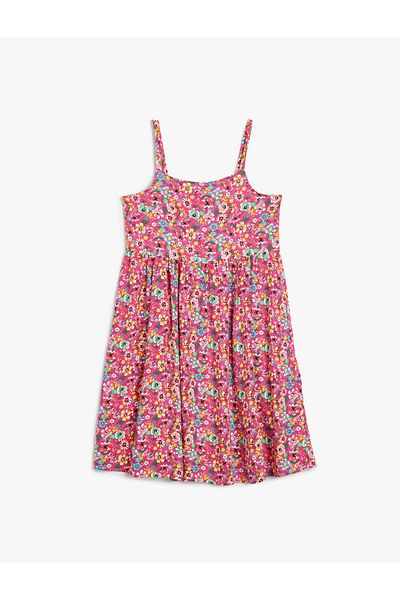Koton Kleid mit dünnen Trägern und Blumenmuster