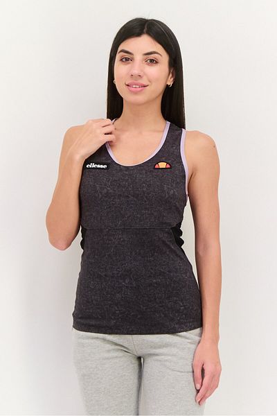 Ellesse Women Sportswear Fit Sleeveless Training Tank Top, Dark Grey Combo