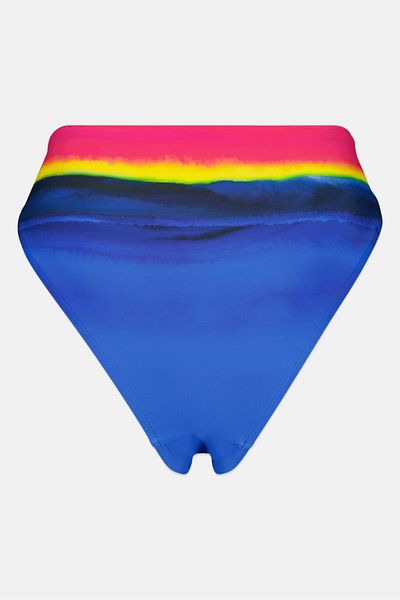 Polo Ralph Lauren Women Ombre Pull On Bikini Bottom, Blue Combo