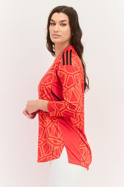 adidas Women Sportswear Fit Long Sleeve Training Jersey, Red Combo