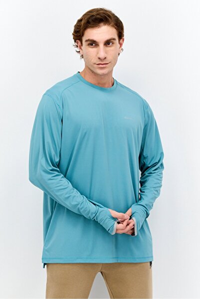 Eddie Bauer تي شيرت رياضي رجالي بشعار العلامة التجارية، باللون الأخضر