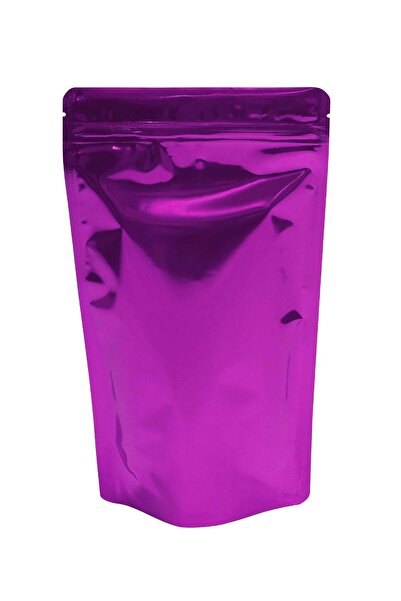 Packtory Pembe Metalize Kilitli Doypack Ambalaj 16 X 27 4 Cm. 500 Gr. - 50 Adet