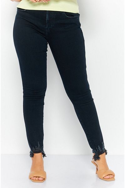 Diesel Women Slim-Skinny Fit Textured Babhila Jeans, Dark Navy