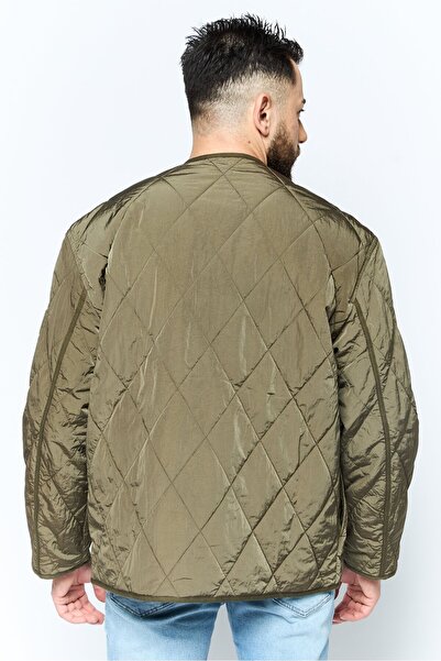 Tommy Hilfiger Men Brand Logo Quilted Jacket, Olive