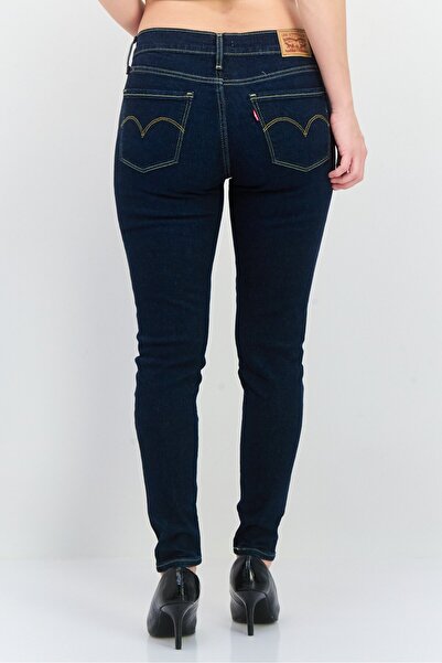 Levi's Women Skinny Fit Mid Rise Stretch Jeans, Navy