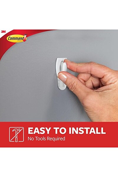 COMMAND 17006CLR-ES MINI CLEAR HOOKS W / CLR STR