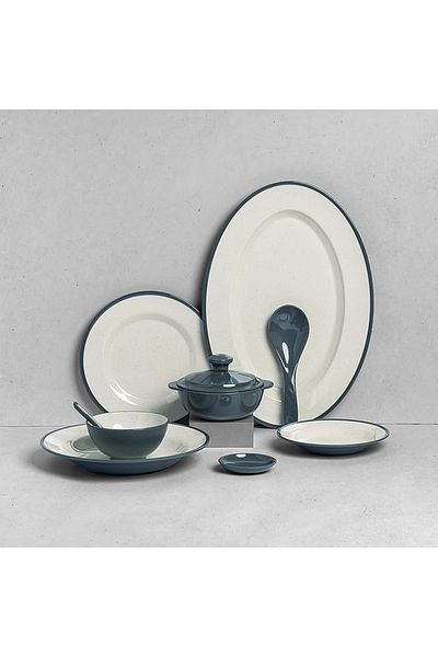 cc bin shihon Premium Melamine Dinner Set 40 Pieces Service for 6 Melamine Plates Set Healthy Melamine Dinner Set