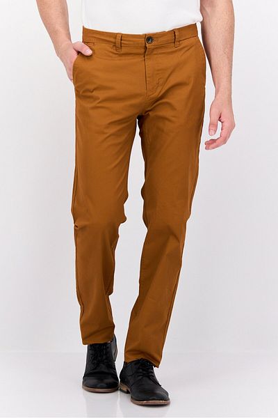 Scotch & Soda Men Slim Fit Solid Chino Pants, Brown