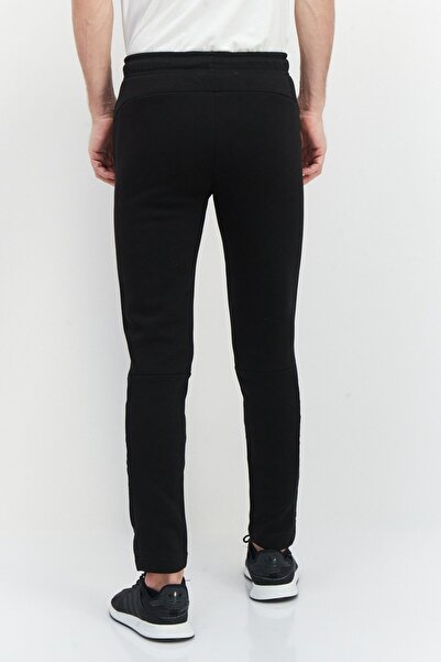 Puma Men Slim Fit Drawstring Brand Logo Track Pants, Black