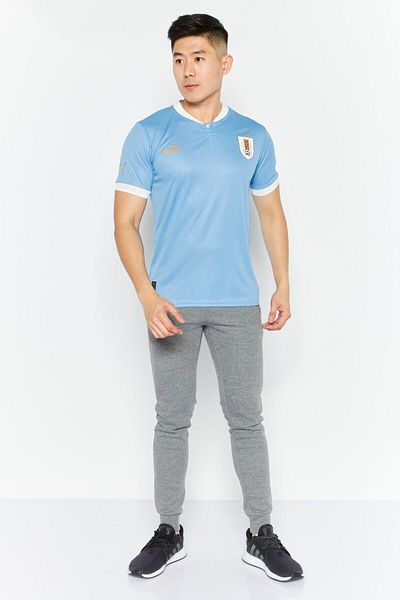 Puma Men Sportswear Fit Short Sleeve Training Jersey, Sky Blue