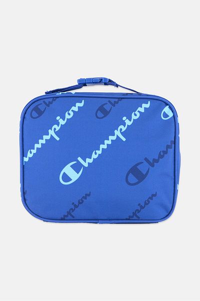 Champion Kids Boy Brand Logo Lunch Bag 19 H x 24 L x  8 W cm Blue Combo
