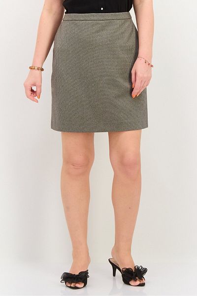 Esprit Women Textured Casual Mini Skirt, Grey