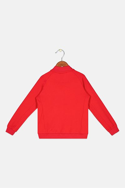 Asics Kids Boy Brand Logo Training Jacket, Red