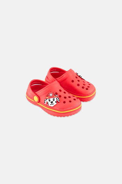 PAW PATROL Toddlers Boy Sling Back Clogs, Red