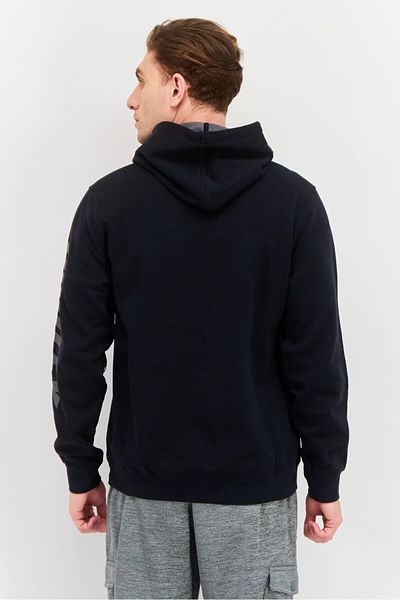 Hurley Men Sportswear Fit Brand Logo Outdoors Hoodie, Black