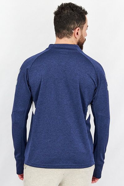 hummel Men Sportswear Fit Long Sleeve Training Sweatshirts, Navy