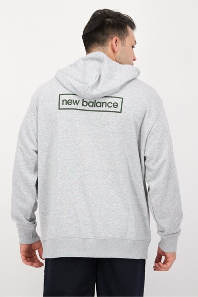 New Balance Men Sportswear Fit Long Sleeve Outdoor Sweatshirt, Gray