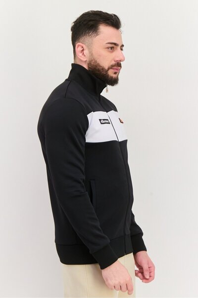 Ellesse Men Sportswear Fit Long Sleeve Training Track Sweatshirt, Black