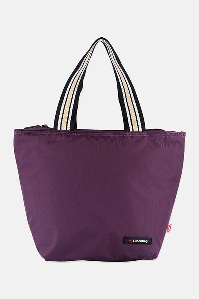 Iris Barcelona Kids Unisex Brand Logo Lunch Bag 23 H x 34 L x 14 W cm, Dark Purple