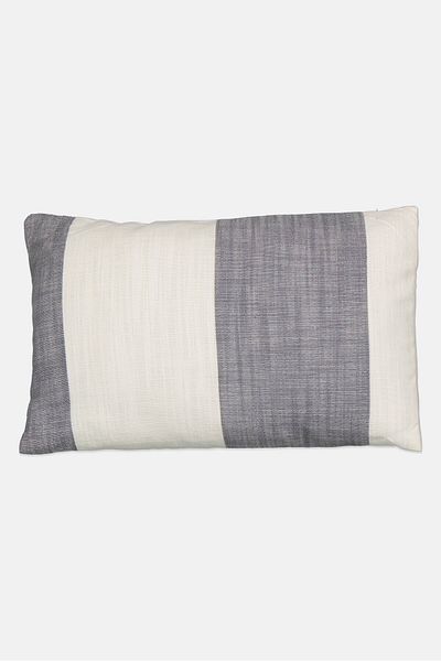 Muy Mucho Stripe Waterproof Removable Cover Cushion 50 X 30 Cm, Off-white