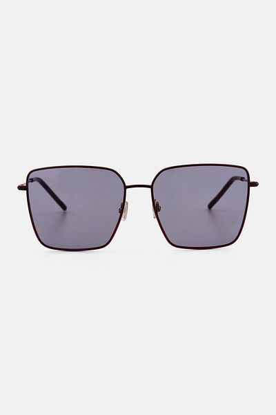 Hugo Boss نظارة شمسية BOSS 1333/S كبيرة الحجم للنساء، باللون البني