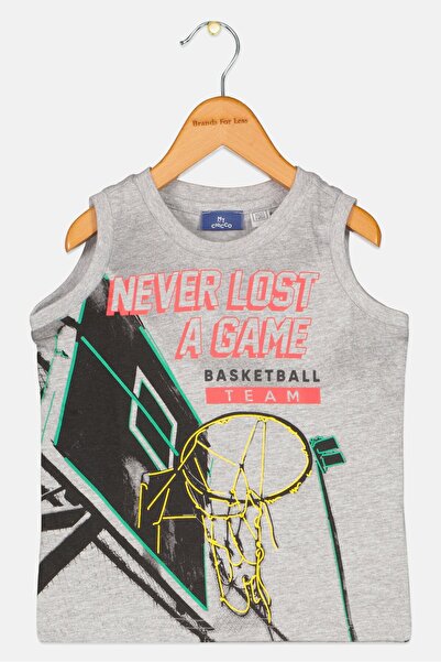 Chicco قمصان داخلية بطبعة جرافيكية للأولاد الصغار، مجموعة رمادية