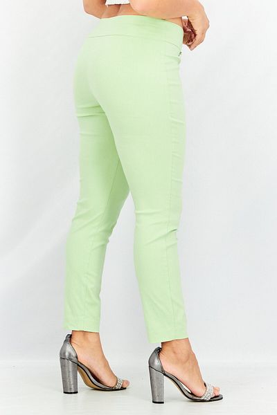 Alfani Women Petite Plain Pull On Pants, Pistachio Green