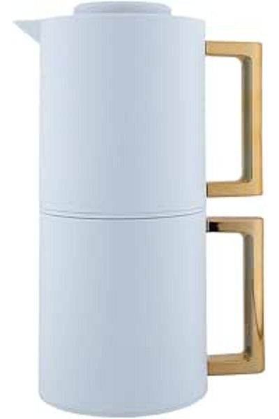 ALSAIF Coffee And Tea Vacuum Flask From Deva Size: 1.0 L Color: Green/gold