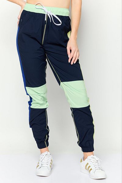 Lacoste Women Regular Fit Brand Logo Sweatpants, Navy Combo