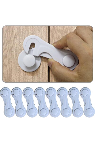 Generic Mikakooz Cabinet Locks – Child Safety 8-piece No-Drill Drawer/Fridge/Pantry Latches