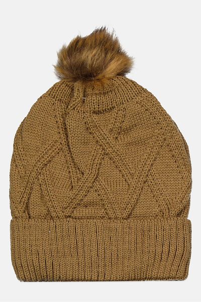 Royal Deluxe Women Knitted Pom Pom Beanie Hat, Assorted Color