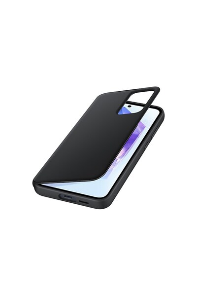 Samsung حافظة محفظة A55 Smart View - أسود