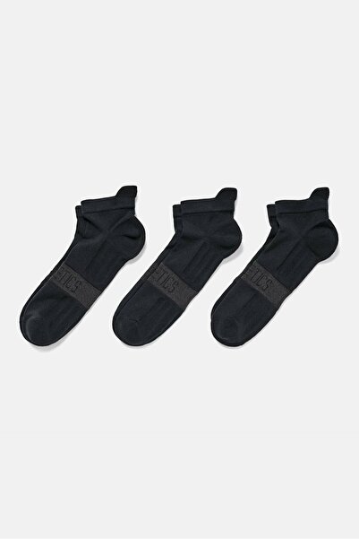 Tchibo Women 3 Pairs Solid Professional Running Socks, Black