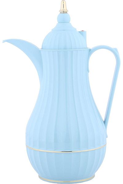 ALSAIF Coffee And Tea Vacuum Flask From Flora Size: 1.2 L Color: Sky Blue