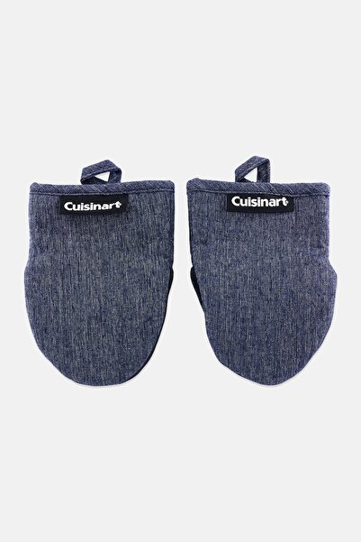 Cuisinart Heat Resistant Mini Oven Mitts Gloves, Dark Grey